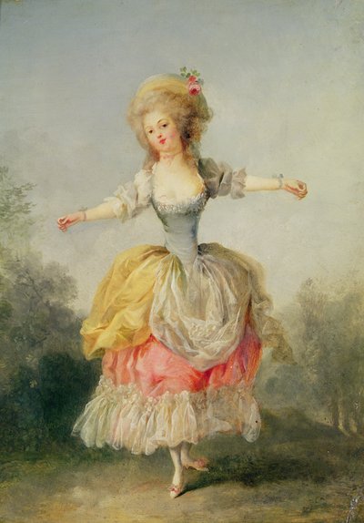 Dancer in Louis XVI Costume by Jean Frederic Schall
